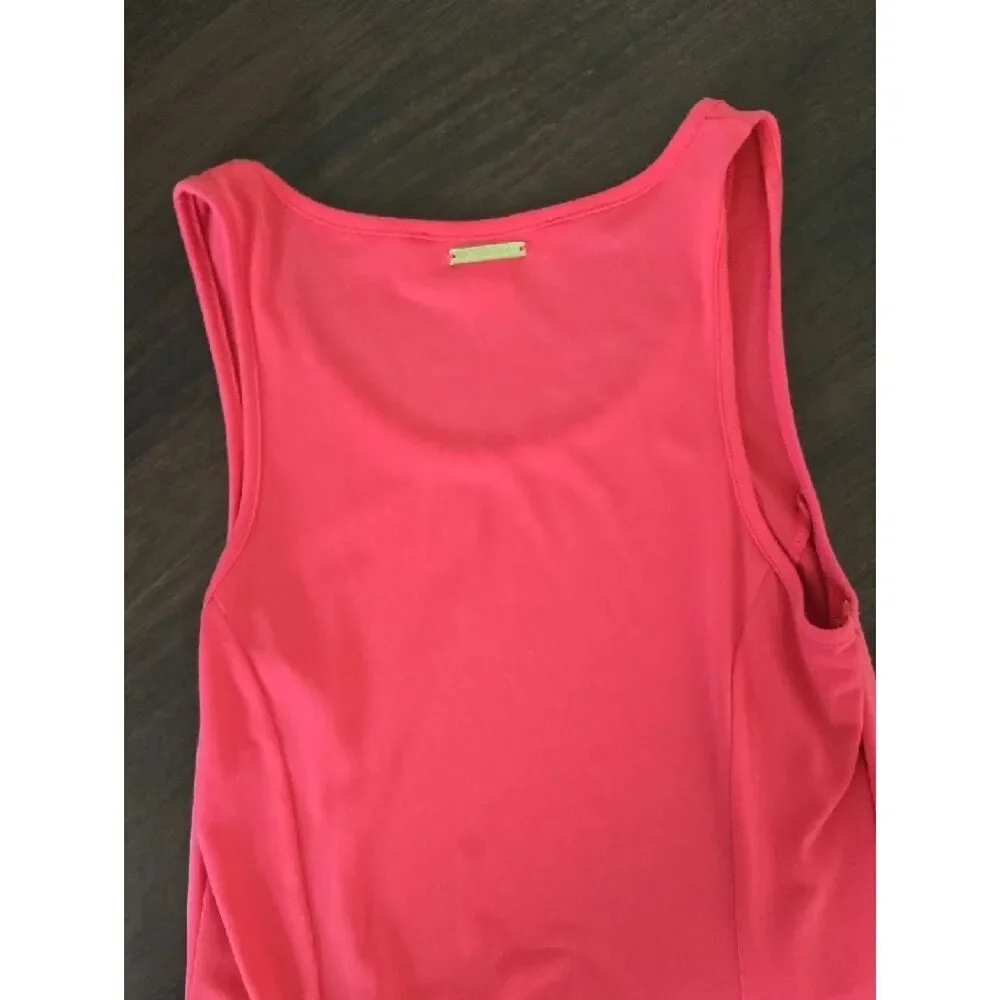 Michael Kors Sleeveless Coral-Pink Maxi Dress